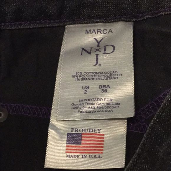 NYDJ Black Wash Denim Legging Made In U.S.A. - Picture 7 of 8